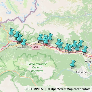 Mappa Via Castello, 10050 San Giorio di Susa TO, Italia (8.143)