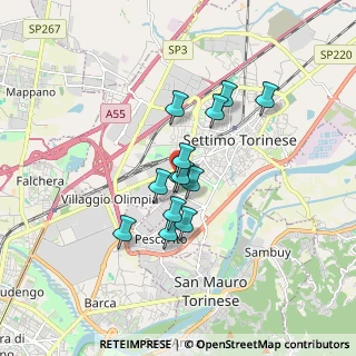 Mappa Via Enrico Toti, 10036 Settimo Torinese TO, Italia (1.24385)