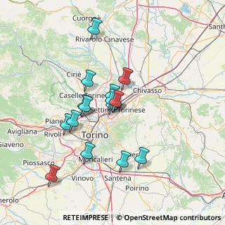 Mappa Via Enrico Toti, 10036 Settimo Torinese TO, Italia (12.17)
