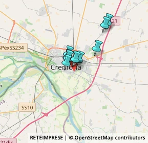 Mappa Via Vincenzo Lancetti, 26100 Cremona CR, Italia (2.48273)