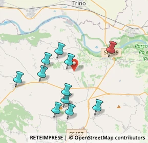 Mappa 15020 Solonghello AL, Italia (3.92636)