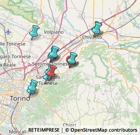 Mappa Via A. Cresta, 10090 Gassino Torinese TO, Italia (6.26077)