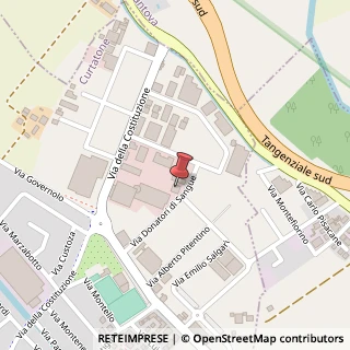 Mappa Via Donatori di Sangue, 23, 46010 Curtatone, Mantova (Lombardia)