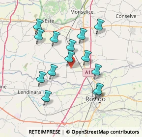 Mappa Via Bassa, 35040 Vescovana PD, Italia (6.75857)