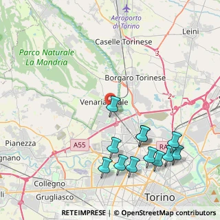 Mappa Via Gabriele D'Annunzio, 10141 Venaria Reale TO, Italia (4.86667)