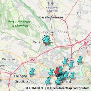 Mappa Via Gabriele D'Annunzio, 10141 Venaria Reale TO, Italia (6.2795)