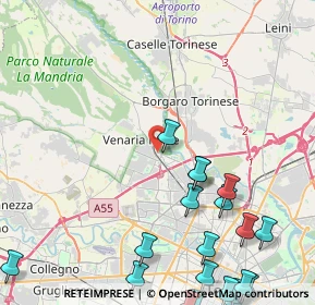 Mappa Viale Roma, 10079 Venaria Reale TO, Italia (6.4015)