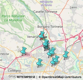 Mappa 10079 Venaria Reale TO, Italia (3.48083)