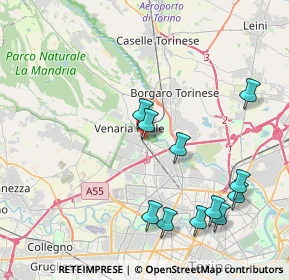 Mappa 10079 Venaria Reale TO, Italia (4.45545)