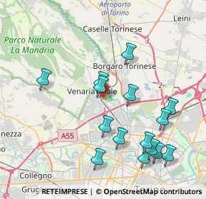 Mappa Viale Roma, 10079 Venaria Reale TO, Italia (4.228)