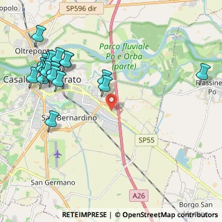Mappa Strada Valenza, 15040 Pomaro Monferrato AL, Italia (2.642)