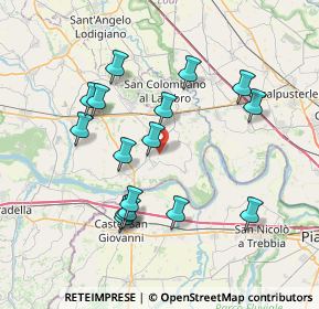 Mappa Unnamed Road, 27010 Monticelli Pavese PV, Italia (7.27813)