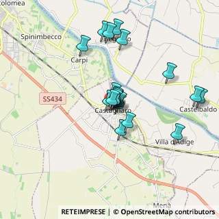 Mappa Via Roma, 37043 Castagnaro VR, Italia (1.4315)