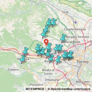 Mappa Strada antica di Valdellatorre, 10091 Alpignano TO, Italia (6.5545)