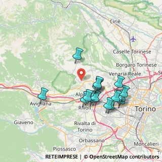 Mappa Strada antica di Valdellatorre, 10091 Alpignano TO, Italia (7.03938)