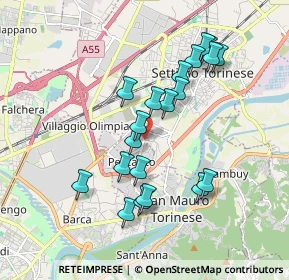 Mappa Via S. Daniele, 10099 Area Produttiva TO, Italia (1.7155)