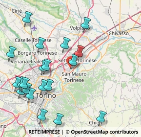 Mappa Via S. Daniele, 10099 Area Produttiva TO, Italia (9.833)
