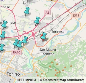 Mappa Via S. Daniele, 10099 Area Produttiva TO, Italia (5.7325)
