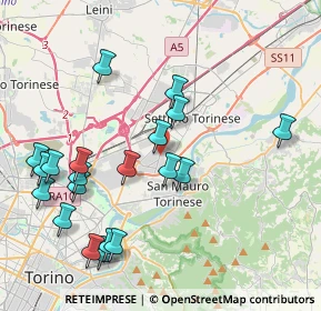 Mappa Via S. Daniele, 10099 Area Produttiva TO, Italia (4.486)