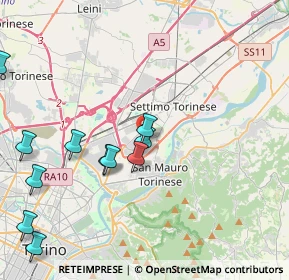 Mappa Via S. Daniele, 10099 Area Produttiva TO, Italia (4.84364)