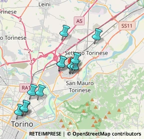 Mappa Via S. Daniele, 10099 Area Produttiva TO, Italia (3.47231)
