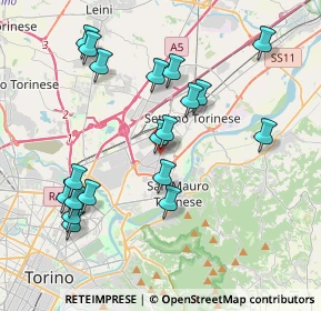 Mappa Via S. Daniele, 10099 Area Produttiva TO, Italia (4.05105)