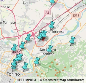 Mappa Via S. Daniele, 10099 Area Produttiva TO, Italia (4.39875)