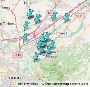 Mappa Via S. Daniele, 10099 Area Produttiva TO, Italia (2.93737)