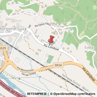 Mappa Via Condove, 2, 10050 Borgone Susa TO, Italia, 10055 Condove, Torino (Piemonte)