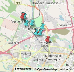 Mappa Via Gaetano Amati, 10078 Venaria Reale TO, Italia (1.39727)