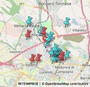 Mappa Via Gaetano Amati, 10078 Venaria Reale TO, Italia (1.488)