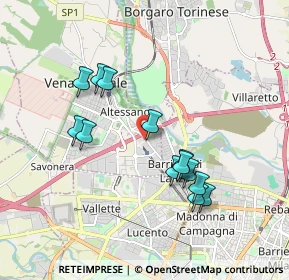 Mappa Via Gaetano Amati, 10078 Venaria Reale TO, Italia (1.71923)