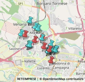 Mappa Via Gaetano Amati, 10078 Venaria Reale TO, Italia (1.426)