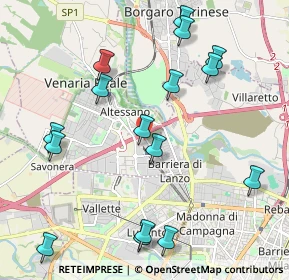 Mappa Via Gaetano Amati, 10078 Venaria Reale TO, Italia (2.37813)