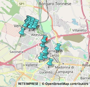 Mappa Via Gaetano Amati, 10078 Venaria Reale TO, Italia (1.736)