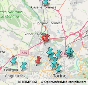 Mappa Via Gaetano Amati, 10078 Venaria Reale TO, Italia (4.78733)