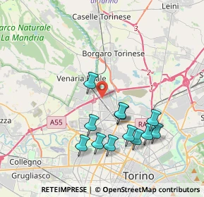 Mappa Via Gaetano Amati, 10078 Venaria Reale TO, Italia (3.84417)