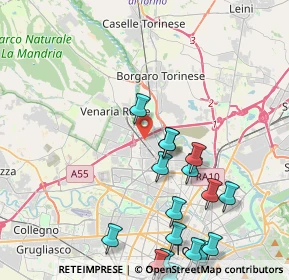 Mappa Via Gaetano Amati, 10078 Venaria Reale TO, Italia (5.29778)