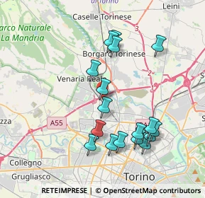 Mappa Via Gaetano Amati, 10078 Venaria Reale TO, Italia (3.76412)