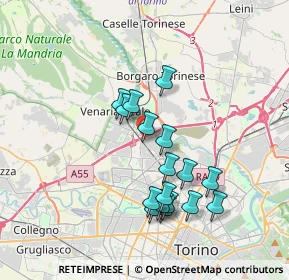 Mappa Via Gaetano Amati, 10078 Venaria Reale TO, Italia (3.31235)