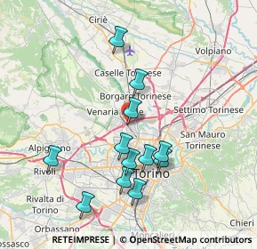 Mappa Via Gaetano Amati, 10078 Venaria Reale TO, Italia (7.16083)