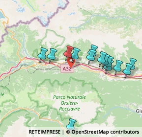 Mappa Borgata Meitre, 10053 Bussoleno TO, Italia (7.22143)