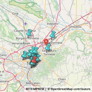 Mappa Vai Nervi, 10036 Settimo Torinese TO, Italia (7.7445)