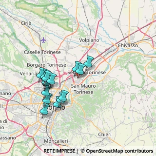 Mappa Vai Nervi, 10036 Settimo Torinese TO, Italia (7.07313)