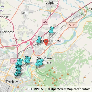 Mappa Via San Mauro, 10036 Settimo Torinese TO, Italia (5.78538)