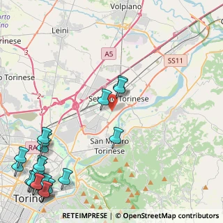 Mappa Via San Mauro, 10036 Settimo Torinese TO, Italia (6.8025)
