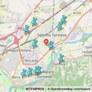 Mappa Via San Mauro, 10036 Settimo Torinese TO, Italia (2.32182)