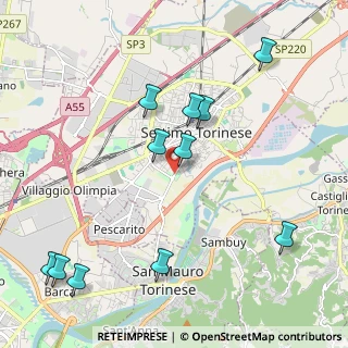Mappa Via San Mauro, 10036 Settimo Torinese TO, Italia (2.40091)