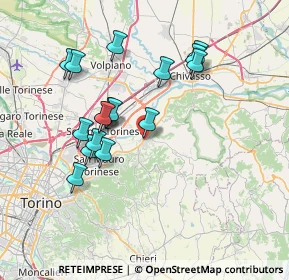 Mappa Via San Pietro, 10090 Gassino Torinese TO, Italia (6.81647)