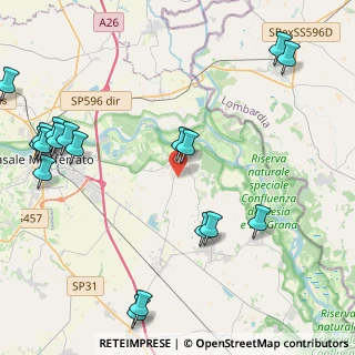 Mappa Strada Cerchetta, 15040 Frassineto po AL, Italia (5.72167)